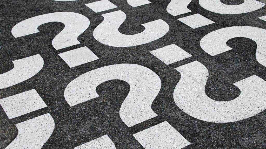 question marks