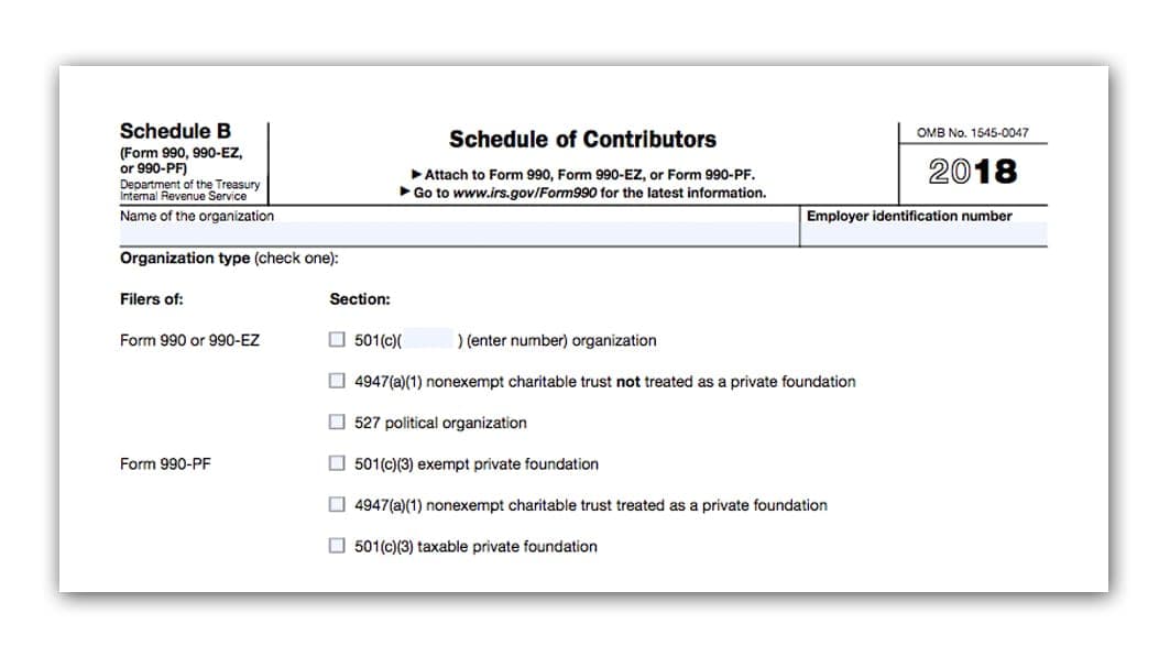 Schedule of Contributors