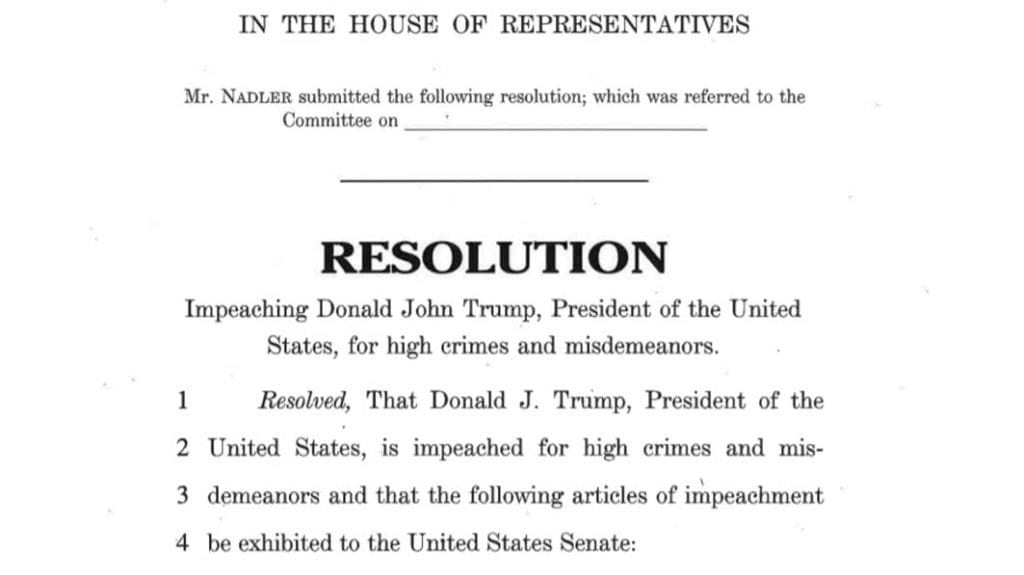 Trump impeachment