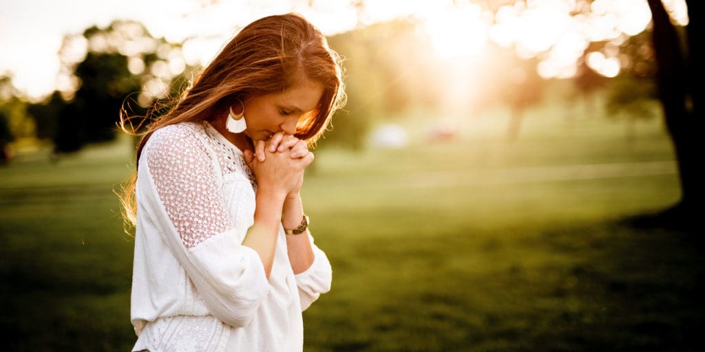 Woman praying