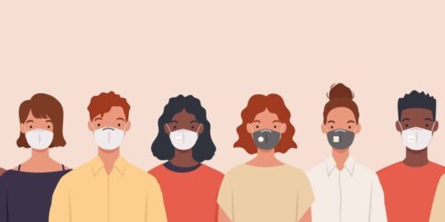 People wearing medical masks|||