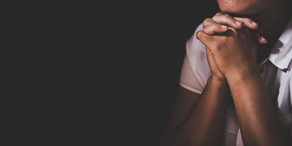 A man praying