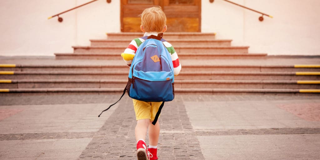 Child going back to school