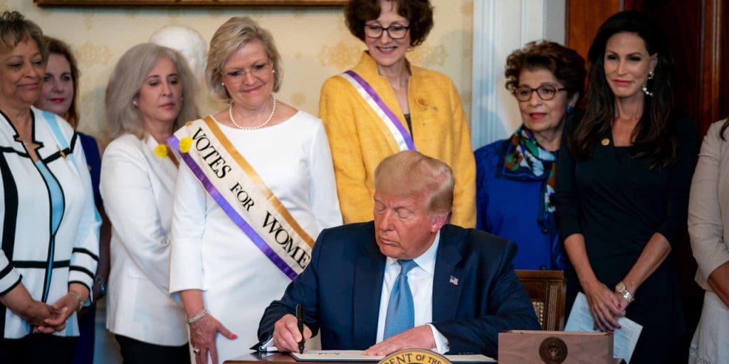 President Trump pardons Susan B. Anthony