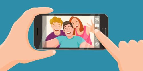 Friend selfie|