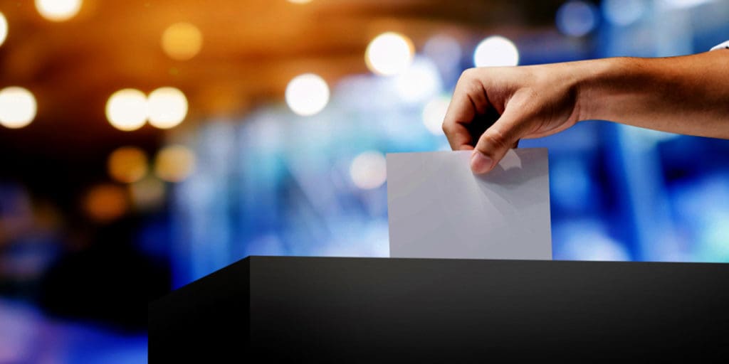 Person voting