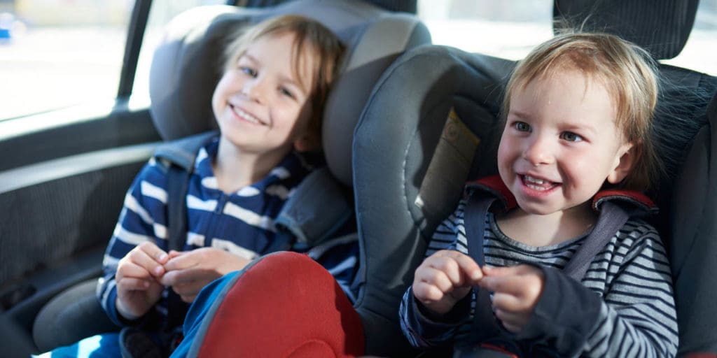 Kids in car seats