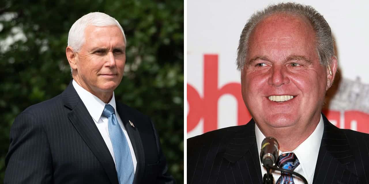 Mike Pence and Rush Limbaugh|Mike Pence and Rush Limbaugh
