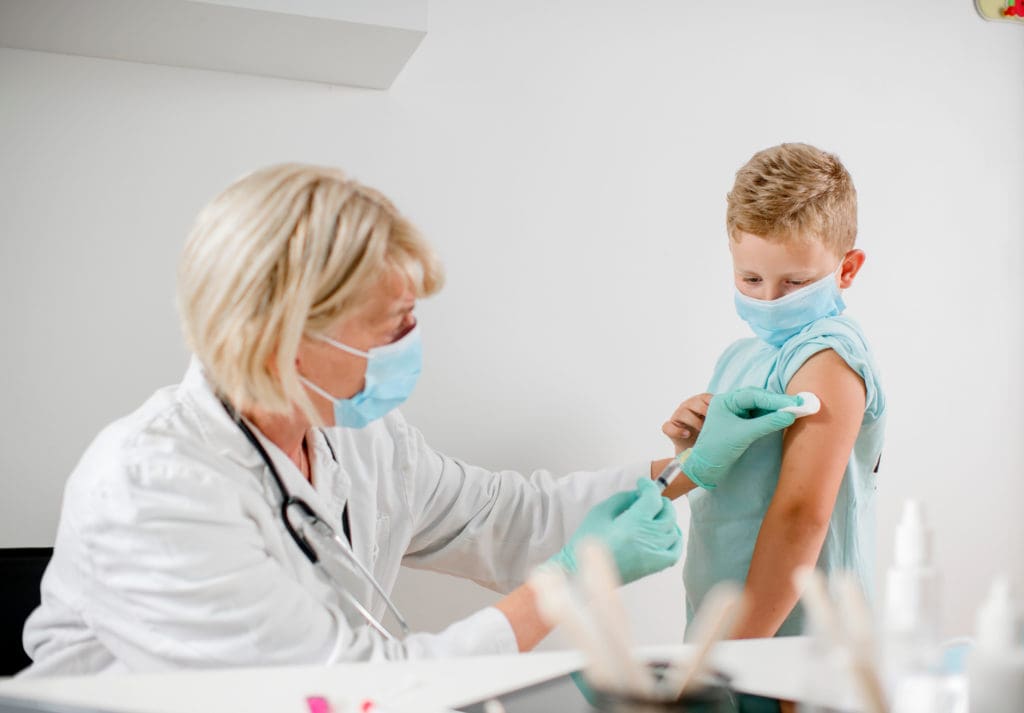 Child Gets Vaccine