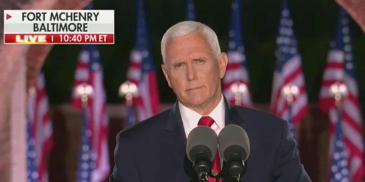 VP Mike Pence addresses the Republican National Convention