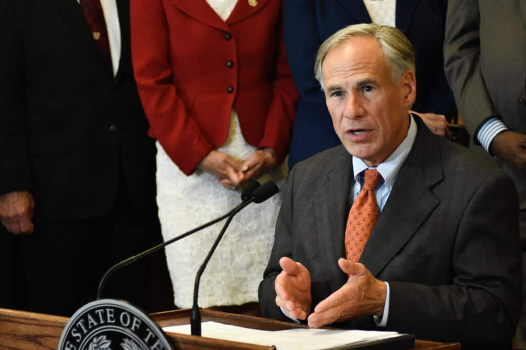 Greg Abbott Signing Bill