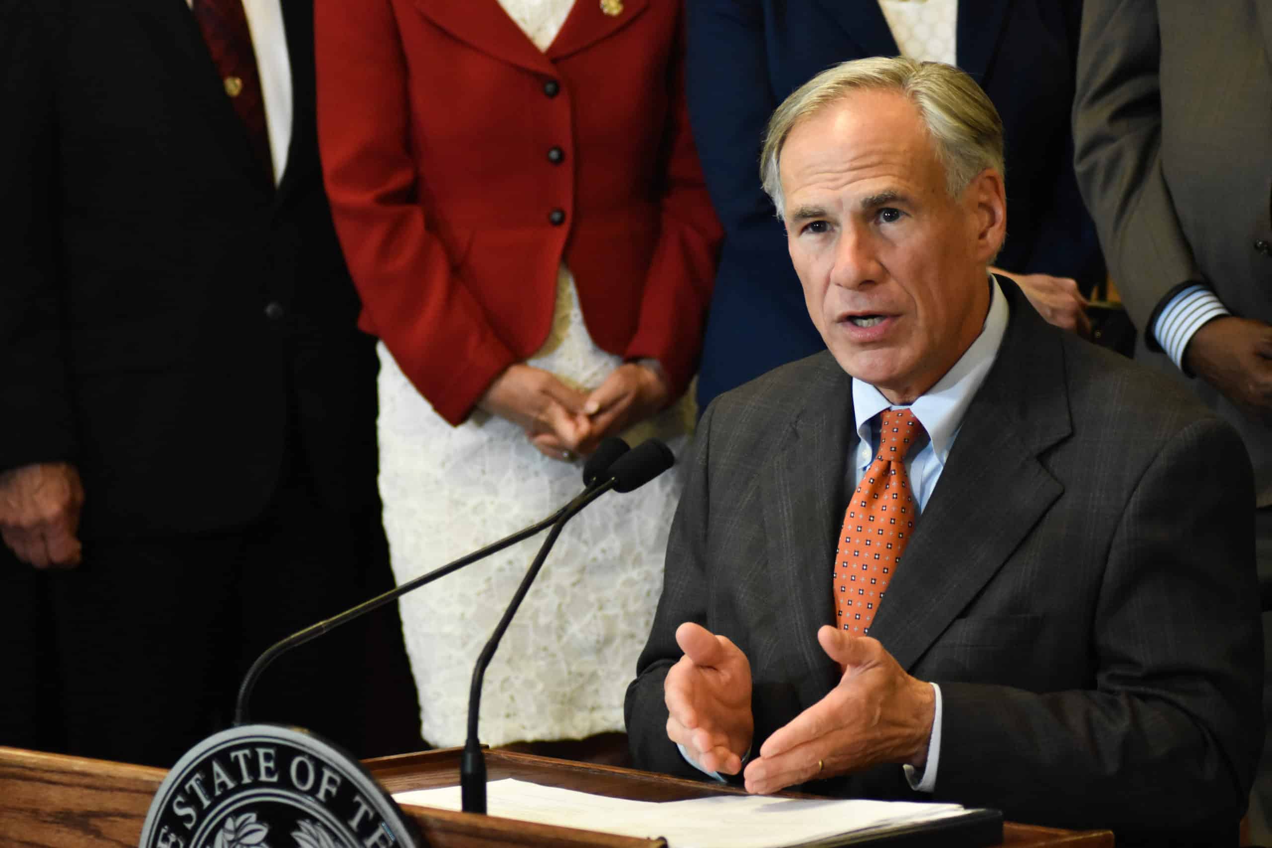 Greg Abbott Signing Bill