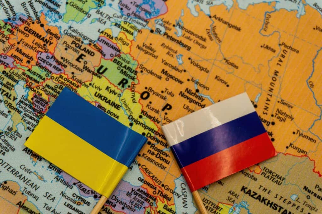 Ukraine Russia Map