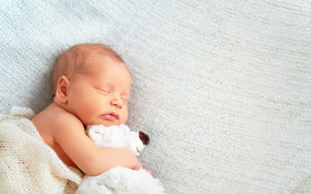 A sleeping baby