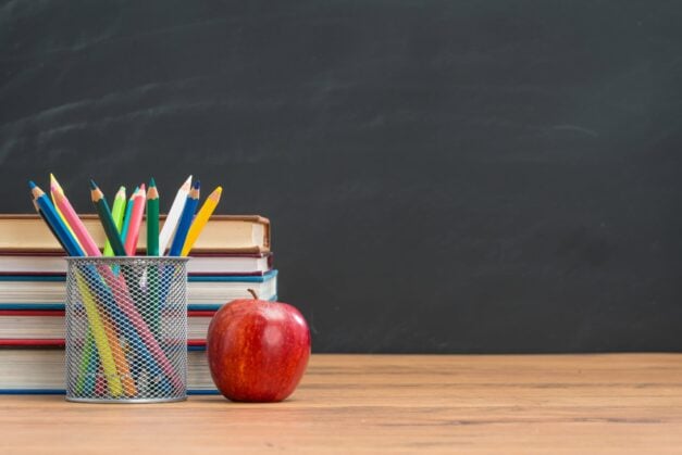 School Apple Books Pencils|James Lankford